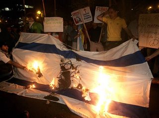 Protest at the Israeli embassy in Peru