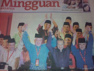 Najib Razak, Mahathir Mohamad, Abdullah Badawi